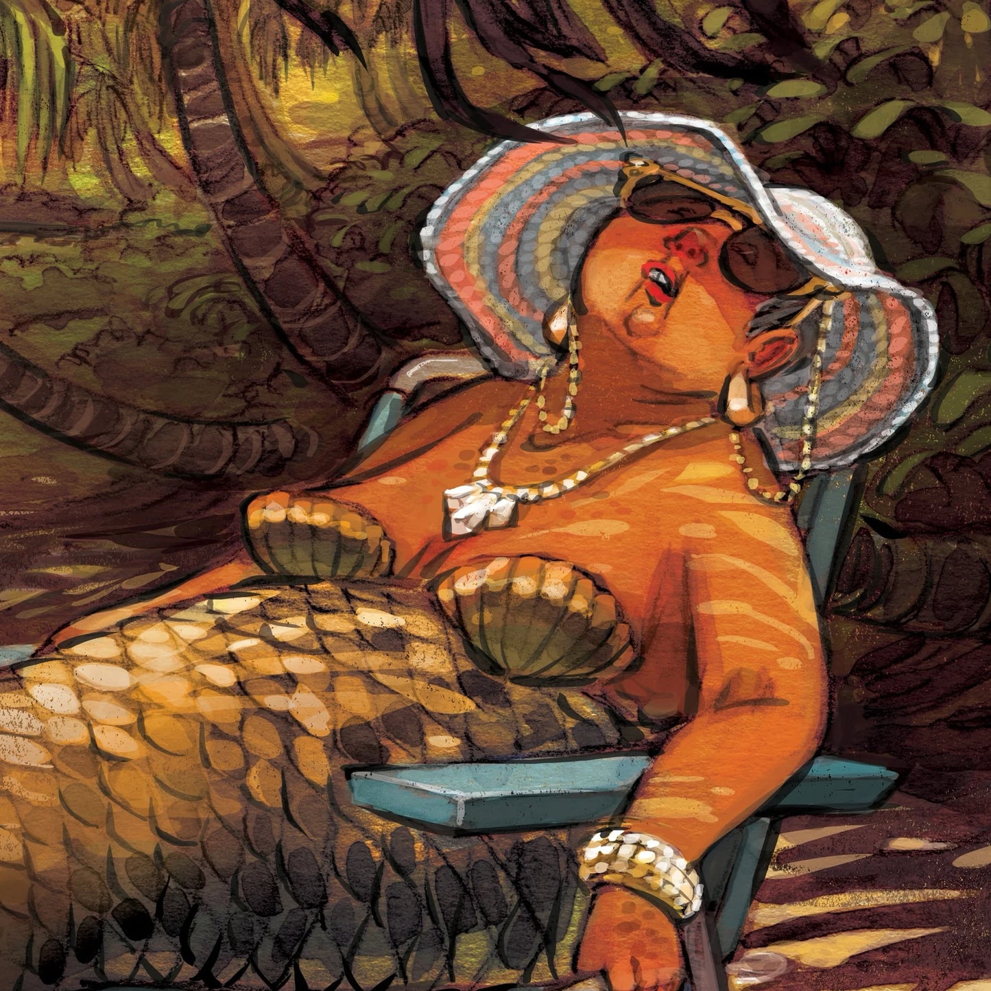 Irene, The Retired Mermaid Art Print