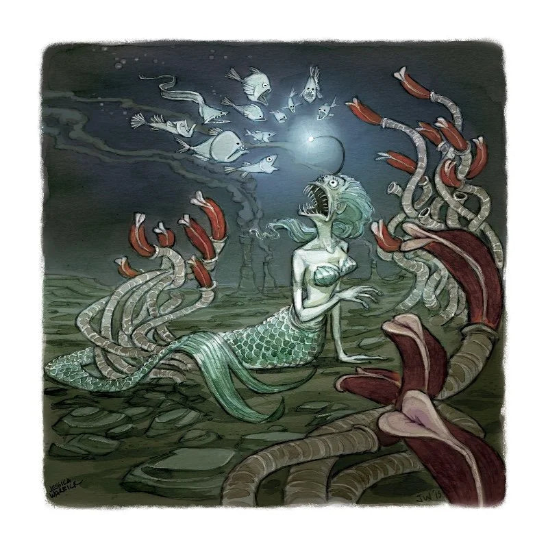 Zora, The Deep Sea Dweller Mermaid Art Print