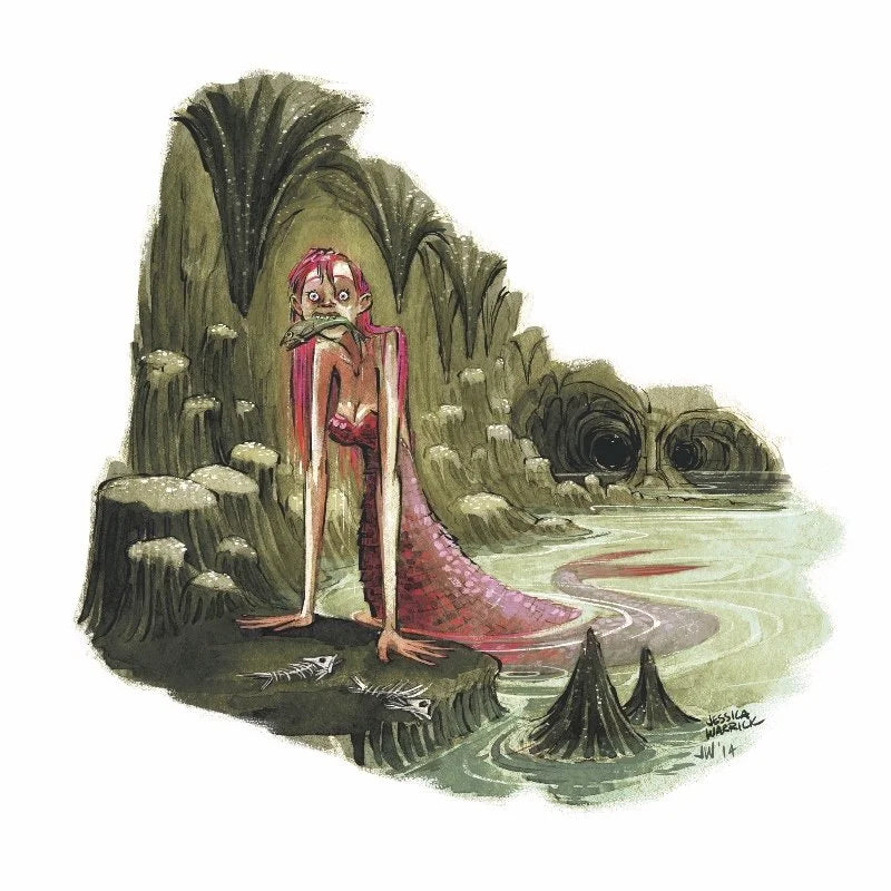 Moira, The Cave Dweller Mermaid Art Print